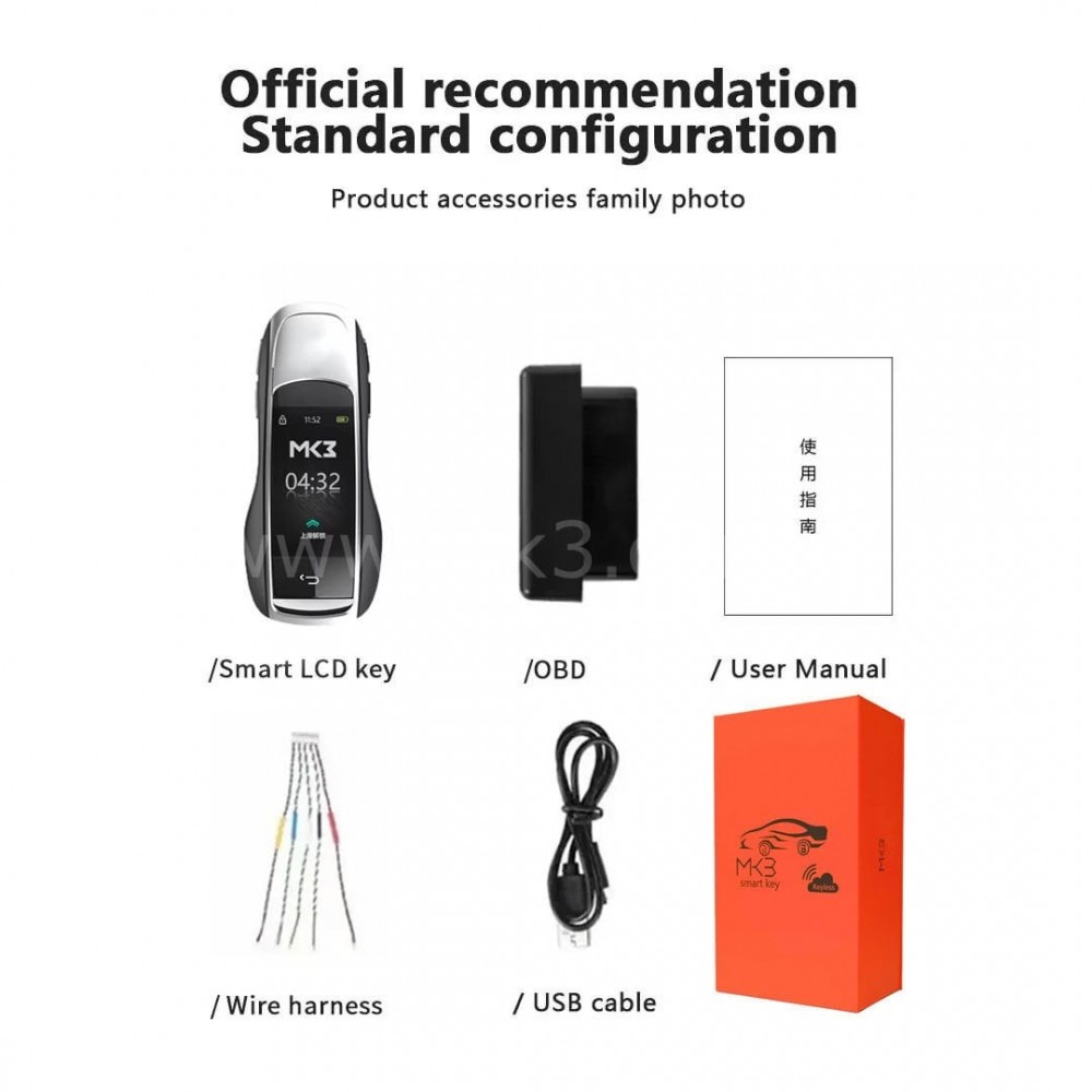 LCD ZS-09 MH-09 Smart Kumanda PKE Sistemi Tüm start stoplu Araçlar İçin